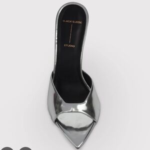 😎 Black Suede Studio Brea 100 Mules